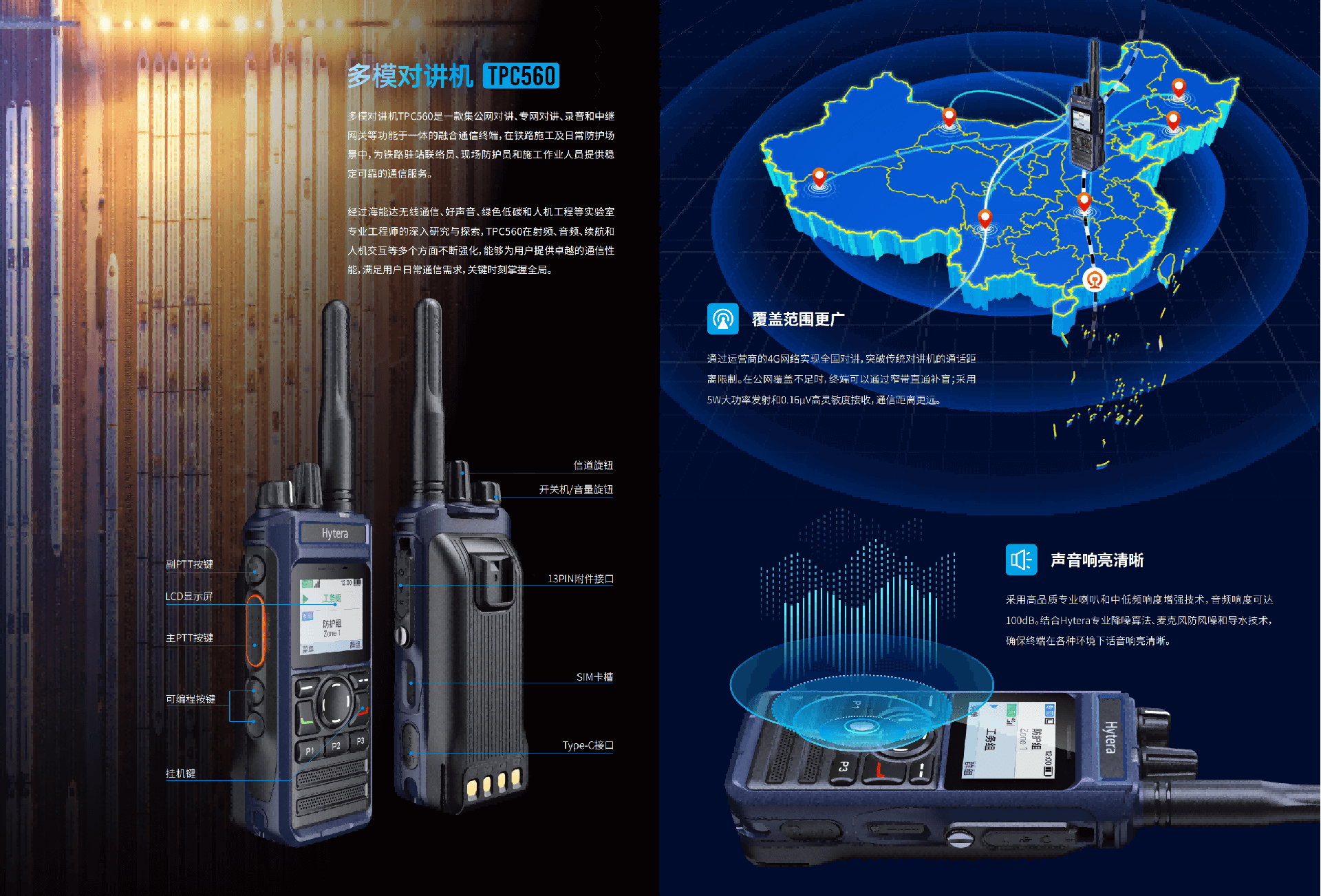 海能达(Hyreta) TPC560双模对讲机