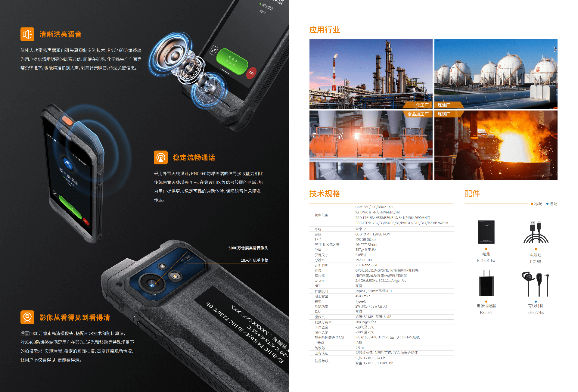 海能达(Hyreta) PNC460防爆对讲机